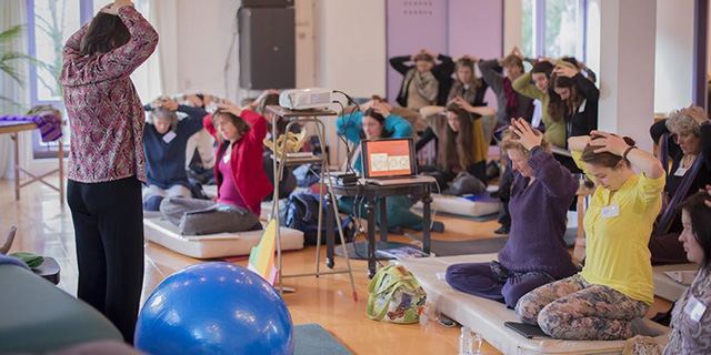 Gail teaching Spinning Babies