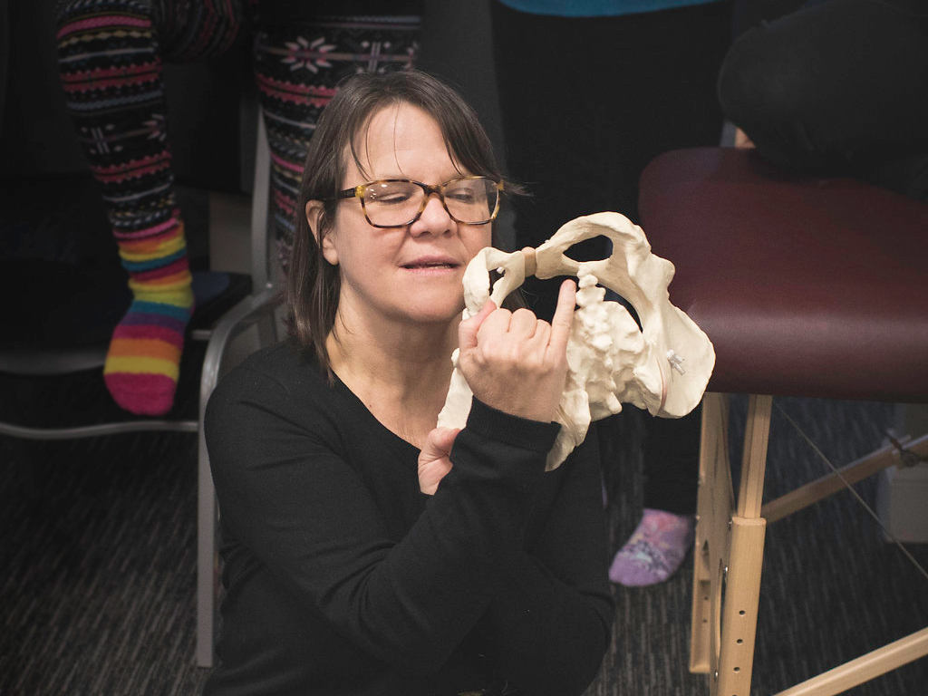 Gail Tully of Spinning Babies teaching