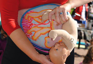 belly mapping doll