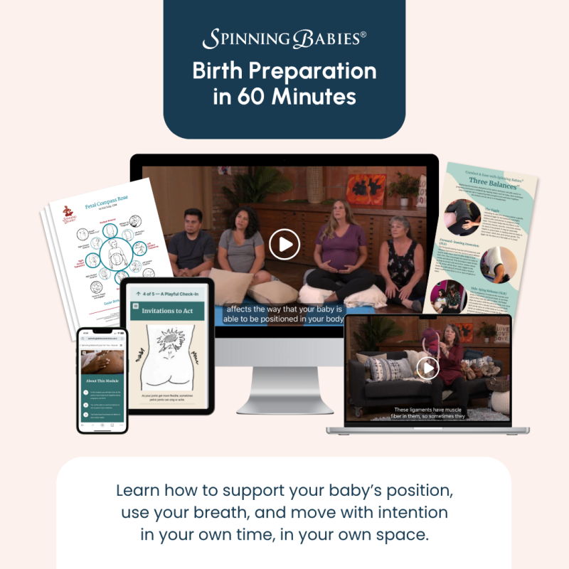 Spinning Babies® Birth Preparation in 60 Minutes Online Course for Parents